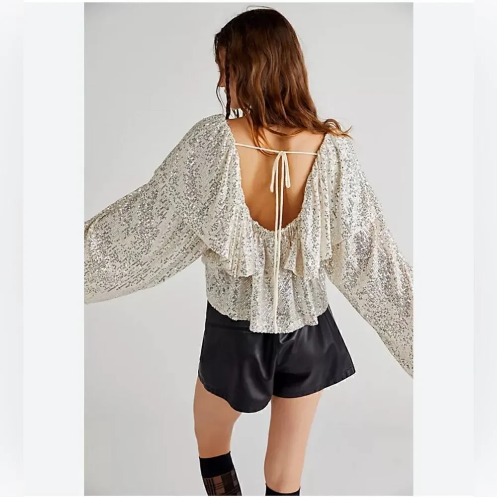 Free People Sequin Top